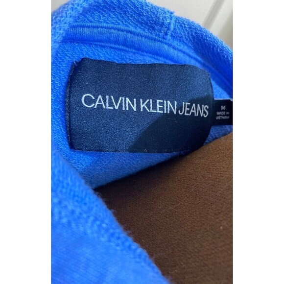 Calvin Klien Tie-Dye Monogram Logo Pullover Cropped Hoodie Size Medium - Picture 7 of 7